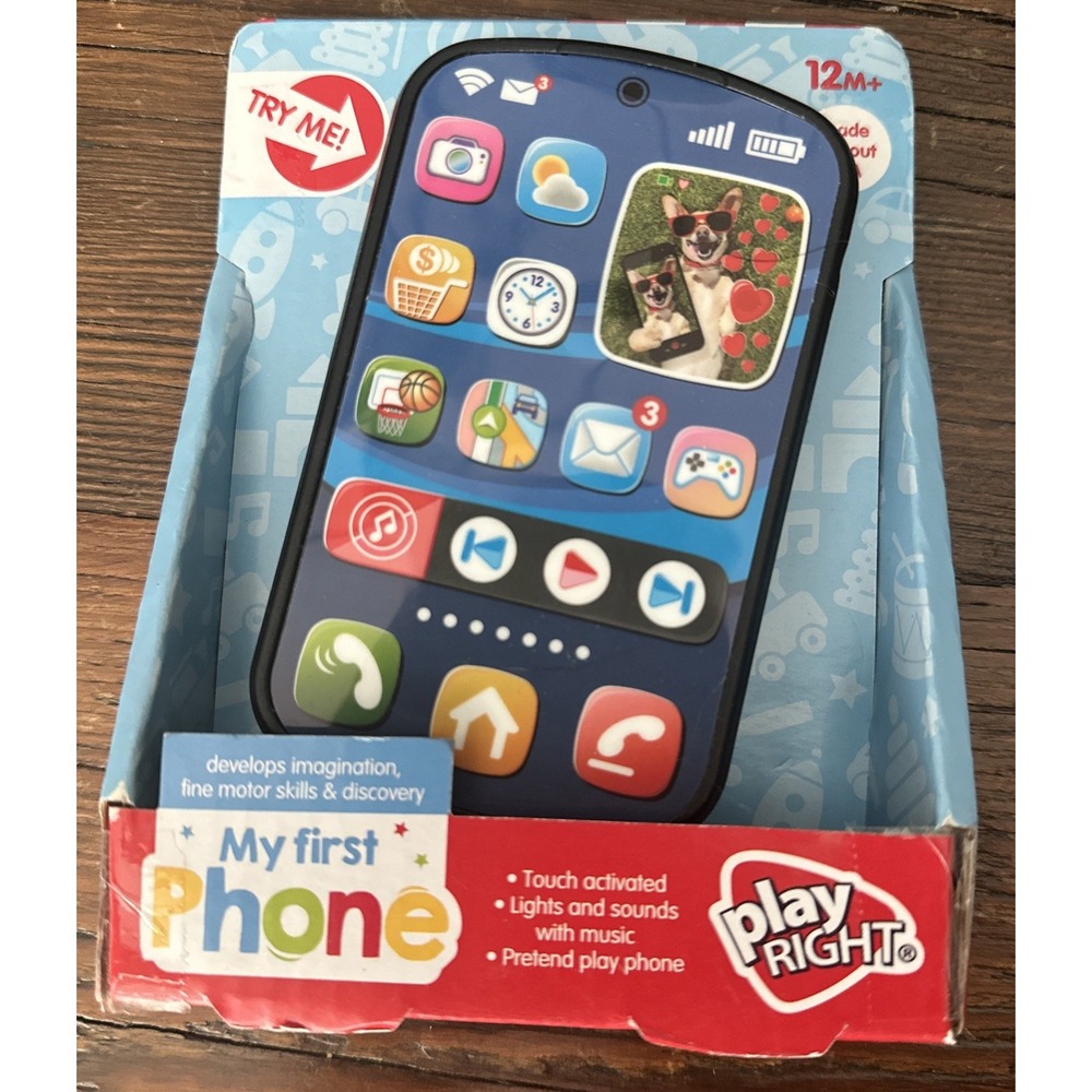 NEW Play Right My First Cell-Phone Smart Toy for Toddlers Kids Ages 12+M